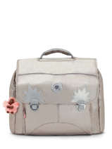 Cartable 2 Compartiments Kipling Argent back to school KI3662