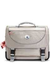 Boekentas 2 Compartimenten Kipling Zilver back to school KI5705