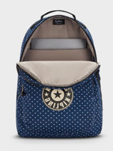 Sac  Dos Kipling Bleu center KI5950-vue-porte