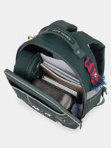 Sac  Dos Ralphie 1 Compartiment Jeune premier Vert daydream boys B-vue-porte
