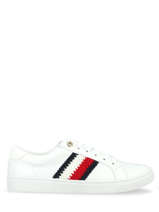 Sneakers uit leder-TOMMY HILFIGER