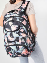 Sac  Dos 2 Compartiments Roxy Noir back to school RJBP4498-vue-porte