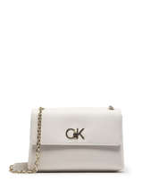 Sac Bandoulire Re-lock Re-lock Calvin klein jeans Blanc re-lock K609624