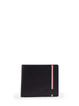 Portefeuille Cuir Cuir Tommy hilfiger Noir urban commuter AM09391