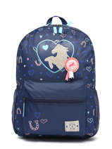 Rugzak 2 Compartimenten Milky kiss Blauw perfect ride 2424