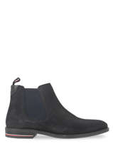 Chelsea Boots Signature Uit Leder Tommy hilfiger Blauw men 4175DW5