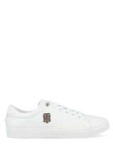 Sneakers Th Hardware Logo En Cuir Tommy hilfiger Blanc women 6523YBR