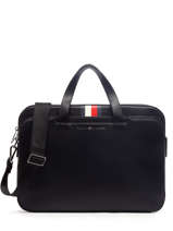 Porte Documents (main) 1 Compartiment Tommy hilfiger Noir midtown AM09545