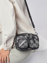Sac Bandoulire K/monogram Denim Print Karl lagerfeld Multicolore k monogram 225W3048-vue-porte
