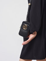 Mini-sac Vertical Zippé Roxane Cuir Lancel Noir roxane A12079-vue-porte