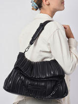 Sac Port paule K/kushion Karl lagerfeld Noir k kushion 220W3008-vue-porte