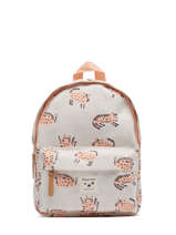 Sac  Dos 1 Compartiment Kidzroom Beige stories 2445