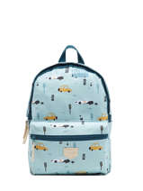 Sac A Dos 1 Compartiment Kidzroom Bleu mini 986