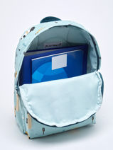 Rugzak Traffic 1 Compartiment Kidzroom Blauw mini 986-vue-porte