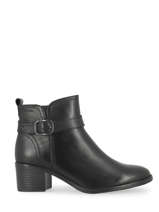 Bottines En Cuir En Cuir Tamaris Noir women 29