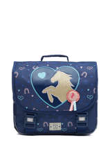 Cartable 1 Compartiment Milky kiss Bleu perfect ride 2425