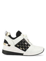 Sneakers Georgie Uit Leder Michael kors Zwart women - T2GEFS3D