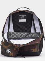 Rugzak Met Gratis Pennenzak Vans Bruin backpack VN0A5FOK-vue-porte