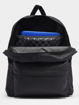Rugzak 1 Compartiment Met 15" Laptopvak Vans Zwart backpack VN0A5E2S-vue-porte