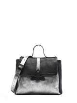 Sac  Lecorneille  Cuir Paul marius Noir argento CORNEARG