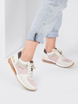 Sneakers Allie Uit Leder Michael kors Roze women - S1ALFS9D-vue-porte