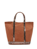 Le Cabas Moyen Paillettes Vanessa bruno Marron cabas 1V40413