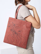 Sac Port paule Lilas Lige Woomen Marron lilas WLILA06-vue-porte