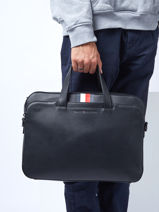 Porte Documents (main) 1 Compartiment Tommy hilfiger Noir midtown AM09545-vue-porte