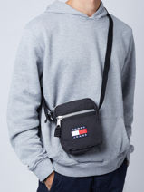 Cross Body Tas Tommy hilfiger Zwart tjm heritage AM09587-vue-porte