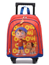 Sac A Dos  Roulettes Miniprix Rouge smile 101986