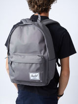 Sac  Dos 1 Compartiment + Pc 15" Herschel Gris classics 10492-vue-porte