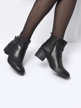 Enkellaarsjes Uit Leder Tamaris Zwart women 29-vue-porte