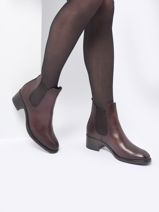 Enkellaarsjes Uit Leder Tamaris Bruin women 29-vue-porte