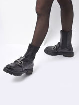 Boots En Cuir En Cuir Mjus Noir women P31204-vue-porte