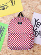 Sac  Dos 1 Compartiment Vans Rouge backpack VN0A5KHR