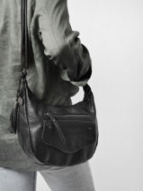 Cross Body Tas Gun Miniprix Zwart gun MD1884-vue-porte