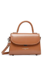 Sac Bandouli�re S Suave Cuir Lancaster Marron suave even 16