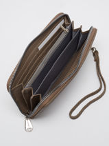 Portefeuille Classic Miniprix Marron grained H1689-vue-porte