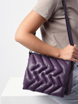 Cross Body Tas Plum Leder Basilic pepper Violet plum BPLU03-vue-porte