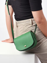 Longchamp Epure Cross body tas Groen-vue-porte