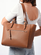 Cross Body Tas Firenze Leder Lancaster Bruin firenze 4-vue-porte