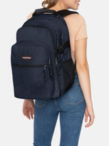 Sac  Dos 2 Compartiments + Pc 16" Eastpak Gris authentic K955-vue-porte