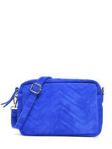Sac Bandoulière Velvet Aspect Daim Milano Bleu velvet VE19111L