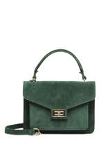 Sac  Main Velvet Cuir Milano Vert velvet VE21061G