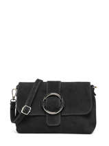 Cross Body Tas Velvet Sude Milano Zwart velvet VE22061