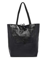 Sac Porté épaule A4 Nine Cuir Milano Noir nine NI20071