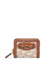 Portefeuille Compact Kaden Cuir Lauren ralph lauren Beige kaden 32872650
