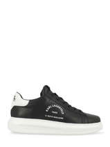 Sneakers Kapri Men Maison En Cuir Karl lagerfeld Noir men KL52538