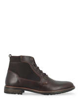 Boots En Cuir En Cuir Bull boxer Marron men 6536F