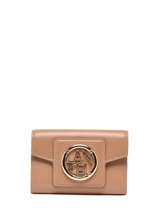 Portefeuille Compact Roxane Cuir Lancel Marron roxane A12078